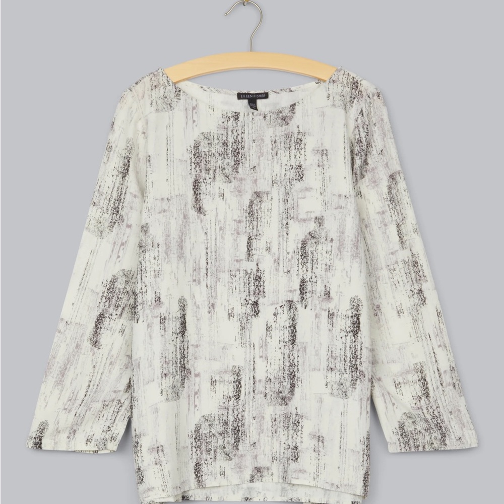 Eileen fisher Birch Bark Pritned Tencel Viscose Shirt